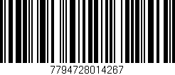 Código de barras (EAN, GTIN, SKU, ISBN): '7794728014267'