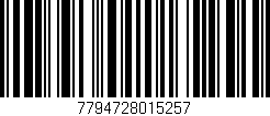 Código de barras (EAN, GTIN, SKU, ISBN): '7794728015257'