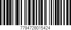 Código de barras (EAN, GTIN, SKU, ISBN): '7794728015424'