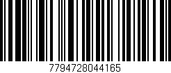 Código de barras (EAN, GTIN, SKU, ISBN): '7794728044165'