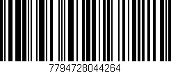 Código de barras (EAN, GTIN, SKU, ISBN): '7794728044264'
