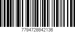 Código de barras (EAN, GTIN, SKU, ISBN): '7794728842136'