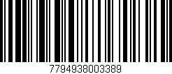 Código de barras (EAN, GTIN, SKU, ISBN): '7794938003389'