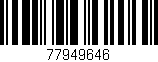 Código de barras (EAN, GTIN, SKU, ISBN): '77949646'
