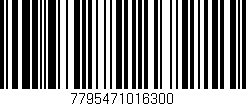 Código de barras (EAN, GTIN, SKU, ISBN): '7795471016300'