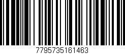 Código de barras (EAN, GTIN, SKU, ISBN): '7795735161463'