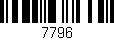 Código de barras (EAN, GTIN, SKU, ISBN): '7796'