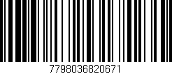Código de barras (EAN, GTIN, SKU, ISBN): '7798036820671'