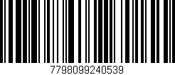 Código de barras (EAN, GTIN, SKU, ISBN): '7798099240539'