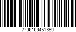 Código de barras (EAN, GTIN, SKU, ISBN): '7798108451659'