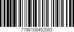 Código de barras (EAN, GTIN, SKU, ISBN): '7798108452083'