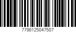 Código de barras (EAN, GTIN, SKU, ISBN): '7798125047507'