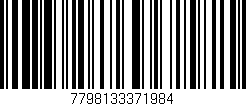 Código de barras (EAN, GTIN, SKU, ISBN): '7798133371984'