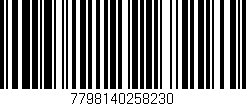 Código de barras (EAN, GTIN, SKU, ISBN): '7798140258230'