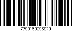 Código de barras (EAN, GTIN, SKU, ISBN): '7798159396978'