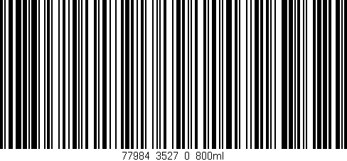 Código de barras (EAN, GTIN, SKU, ISBN): '77984_3527_0_800ml'