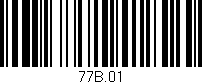 Código de barras (EAN, GTIN, SKU, ISBN): '77B.01'