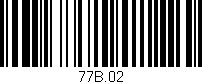 Código de barras (EAN, GTIN, SKU, ISBN): '77B.02'