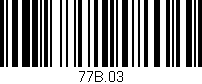Código de barras (EAN, GTIN, SKU, ISBN): '77B.03'