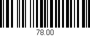 Código de barras (EAN, GTIN, SKU, ISBN): '78.00'