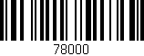 Código de barras (EAN, GTIN, SKU, ISBN): '78000'