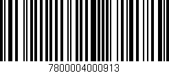 Código de barras (EAN, GTIN, SKU, ISBN): '7800004000913'
