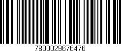 Código de barras (EAN, GTIN, SKU, ISBN): '7800029676476'