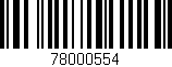 Código de barras (EAN, GTIN, SKU, ISBN): '78000554'