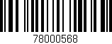 Código de barras (EAN, GTIN, SKU, ISBN): '78000568'