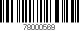 Código de barras (EAN, GTIN, SKU, ISBN): '78000569'
