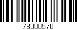Código de barras (EAN, GTIN, SKU, ISBN): '78000570'