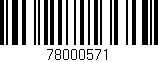 Código de barras (EAN, GTIN, SKU, ISBN): '78000571'