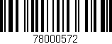 Código de barras (EAN, GTIN, SKU, ISBN): '78000572'