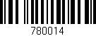 Código de barras (EAN, GTIN, SKU, ISBN): '780014'
