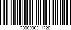 Código de barras (EAN, GTIN, SKU, ISBN): '7800880011720'