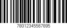 Código de barras (EAN, GTIN, SKU, ISBN): '78012345567895'