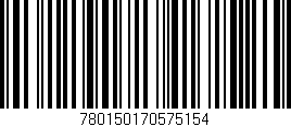 Código de barras (EAN, GTIN, SKU, ISBN): '780150170575154'