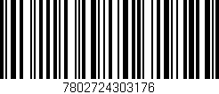 Código de barras (EAN, GTIN, SKU, ISBN): '7802724303176'