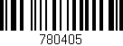 Código de barras (EAN, GTIN, SKU, ISBN): '780405'