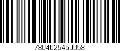 Código de barras (EAN, GTIN, SKU, ISBN): '7804625450058'