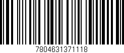 Código de barras (EAN, GTIN, SKU, ISBN): '7804631371118'