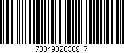 Código de barras (EAN, GTIN, SKU, ISBN): '7804902038917'