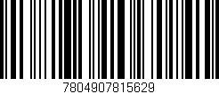 Código de barras (EAN, GTIN, SKU, ISBN): '7804907815629'