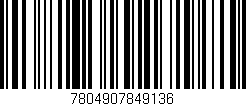 Código de barras (EAN, GTIN, SKU, ISBN): '7804907849136'