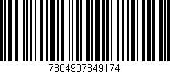 Código de barras (EAN, GTIN, SKU, ISBN): '7804907849174'
