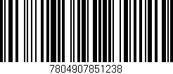 Código de barras (EAN, GTIN, SKU, ISBN): '7804907851238'