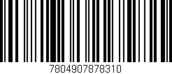 Código de barras (EAN, GTIN, SKU, ISBN): '7804907878310'