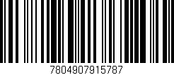 Código de barras (EAN, GTIN, SKU, ISBN): '7804907915787'
