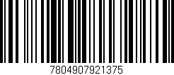 Código de barras (EAN, GTIN, SKU, ISBN): '7804907921375'