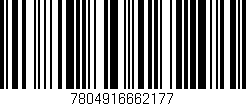 Código de barras (EAN, GTIN, SKU, ISBN): '7804916662177'